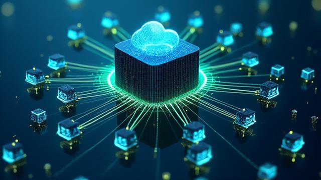 Animation eines Cloud-Renderings, das mehrere Videos parallel verarbeitet