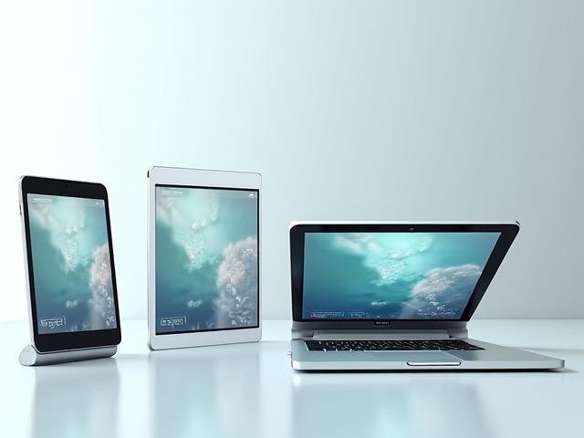 Verschiedene Geräte (Smartphone vertikal, Tablet quadratisch) zeigen das gleiche Video in unterschiedlichen, plattformoptimierten Formaten.